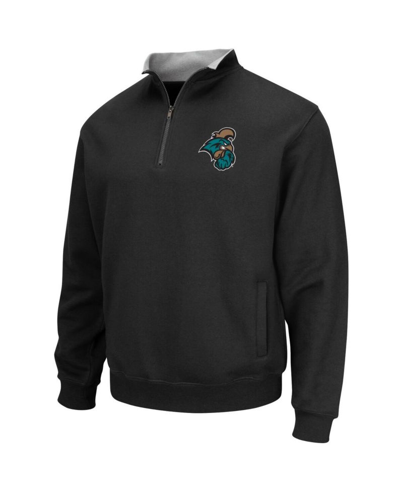 Men's Black Coastal Carolina Chanticleers Tortugas Quarter-Zip Sweatshirt