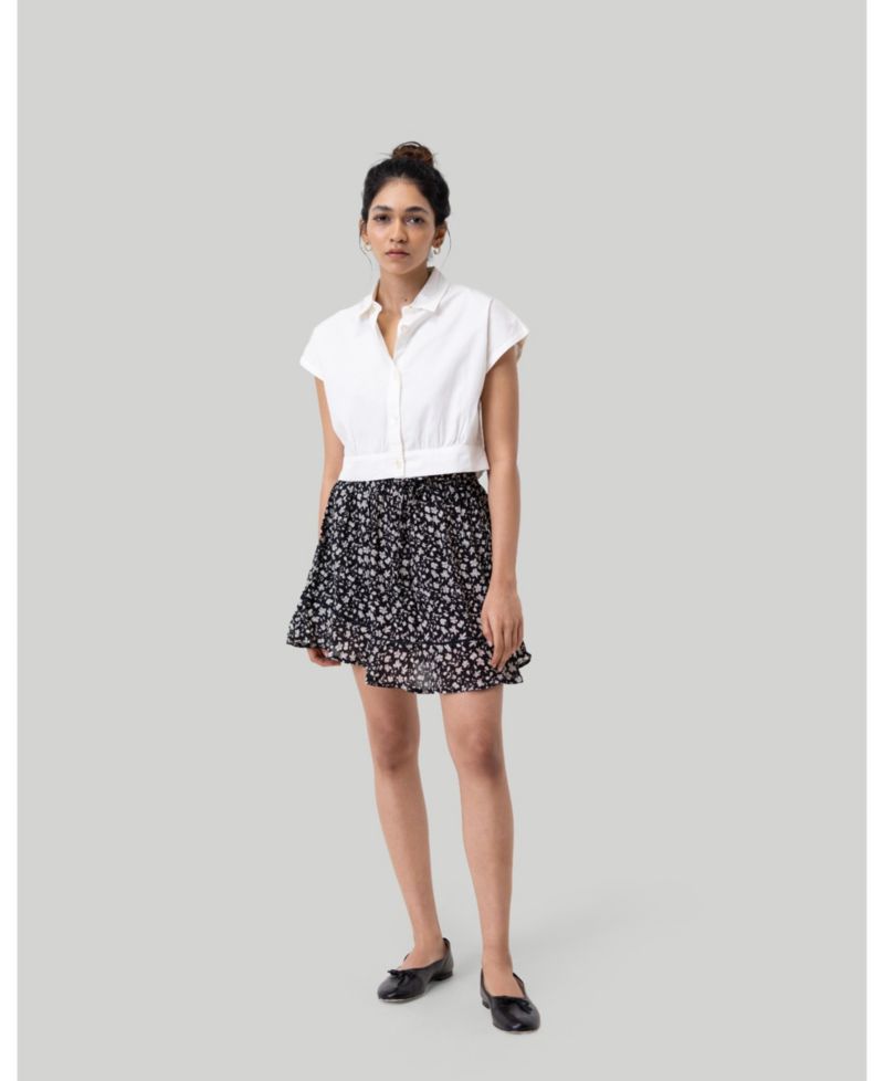 Women's Oversized Crop Shirt