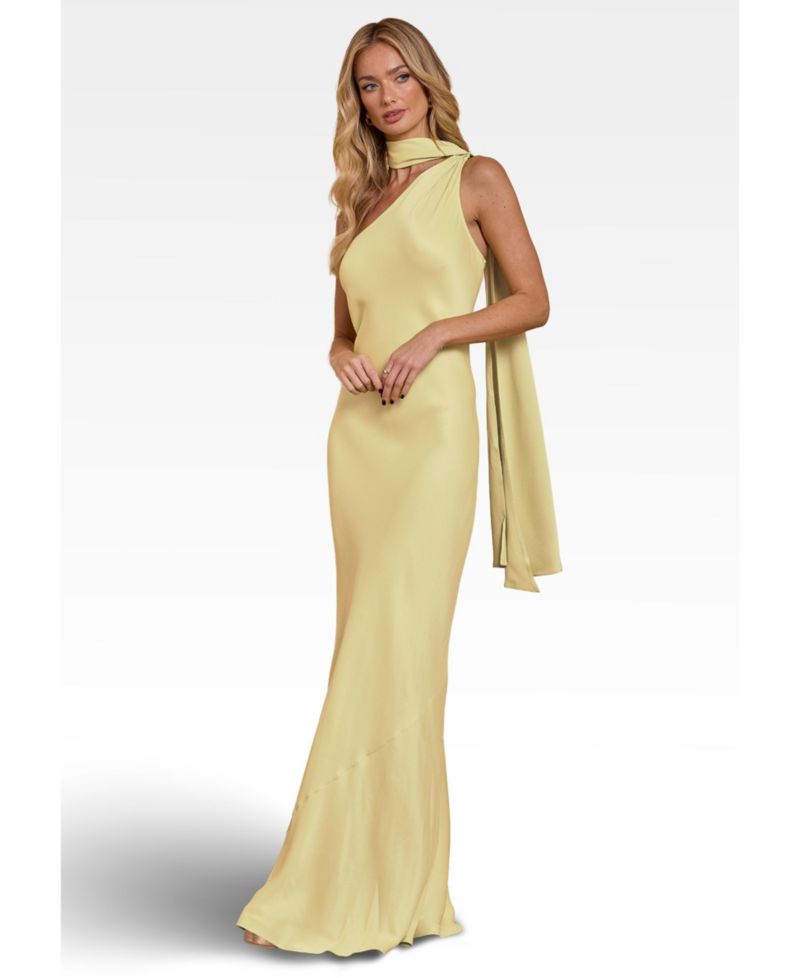 Women's Cressida Satin Asymmetric Dress