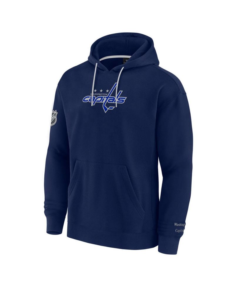 Men's Navy Washington Capitals Elements Pace Pullover Hoodie