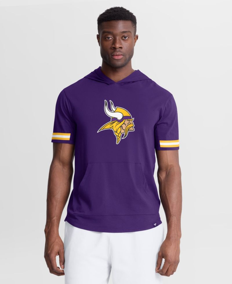 Men's Minnesota Vikings Optimal Play Short-Sleeve Classic-Fit Hoodie