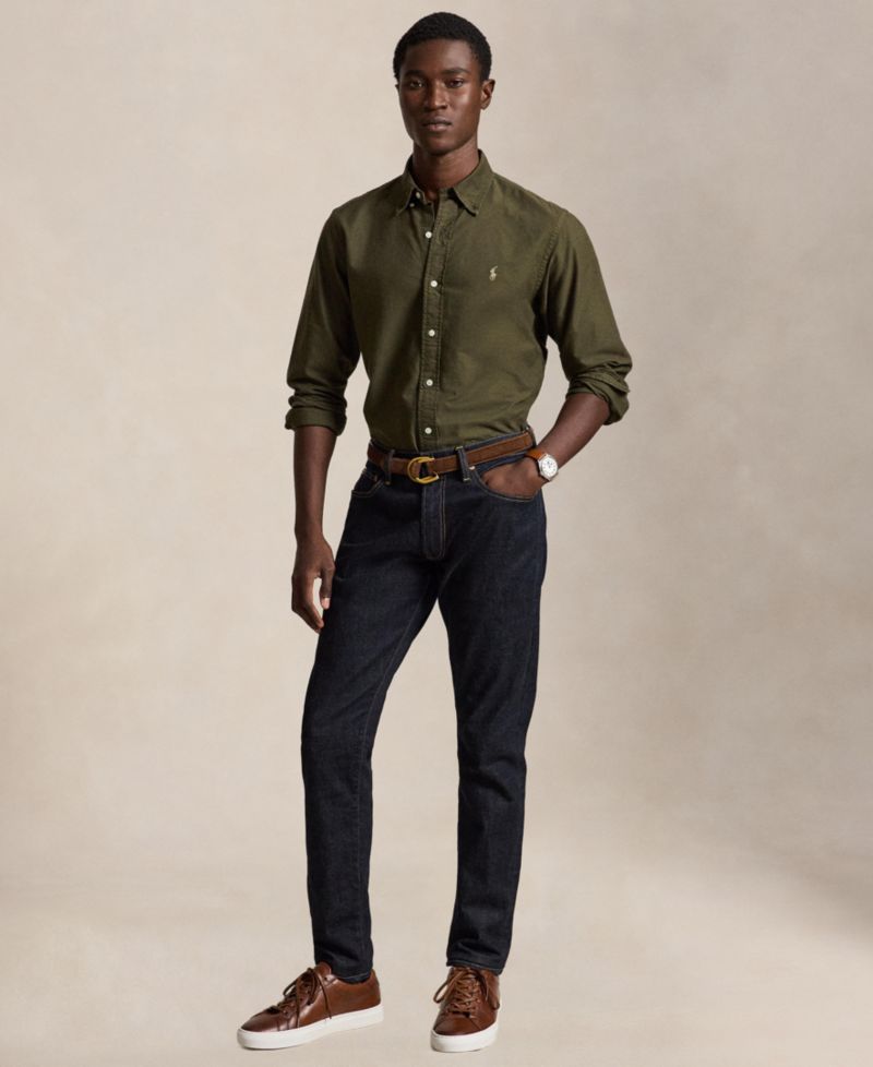 Men's Custom Fit Garment-Dyed Oxford Shirt