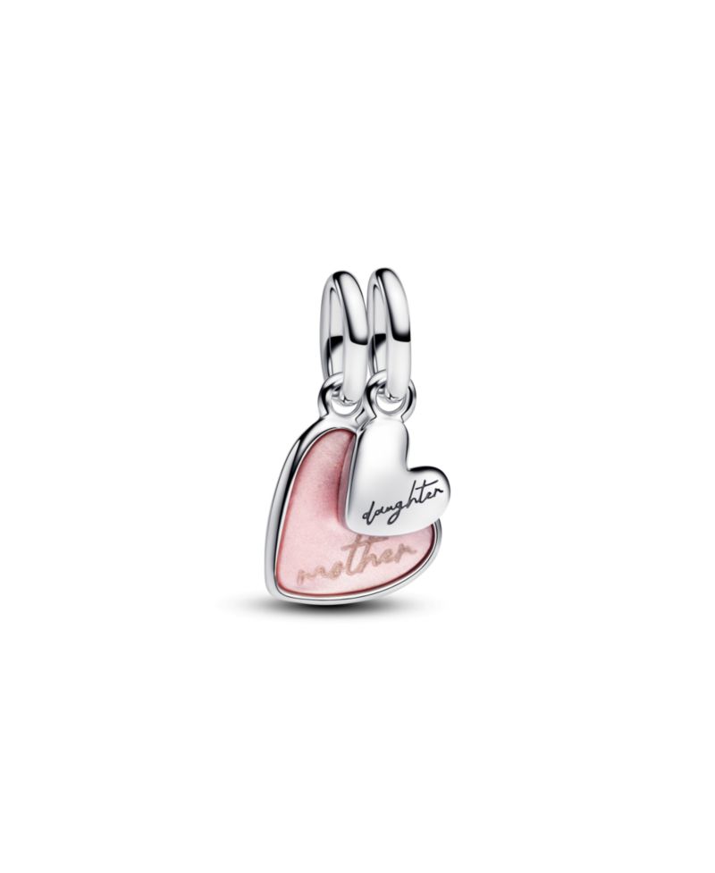 Splitable Mother Daughter Dangle Sterling Silver Charms