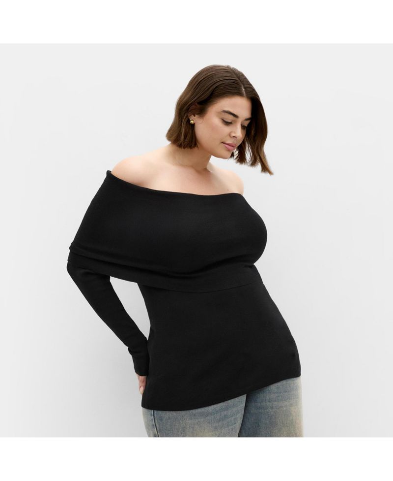 Plus Size Florence Off Shoulder Jumper