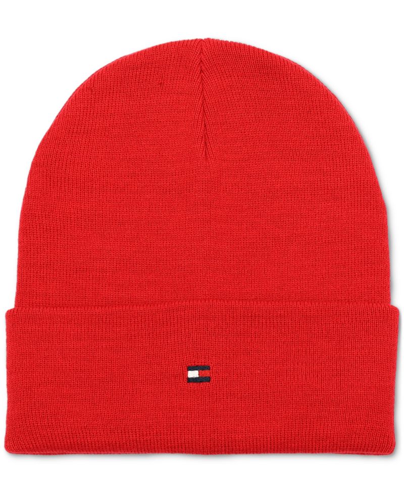 Men's Flag Embroidery Double Cuff Beanie