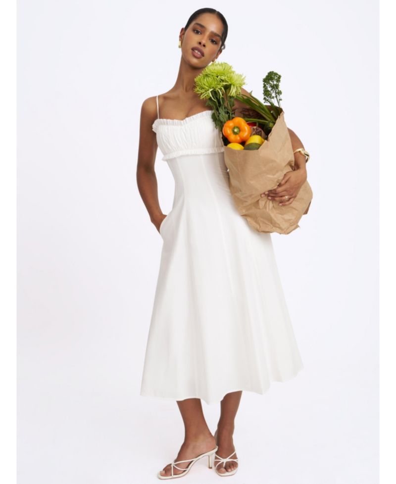Women's Vicenta A-Line Ruched Midi Dress