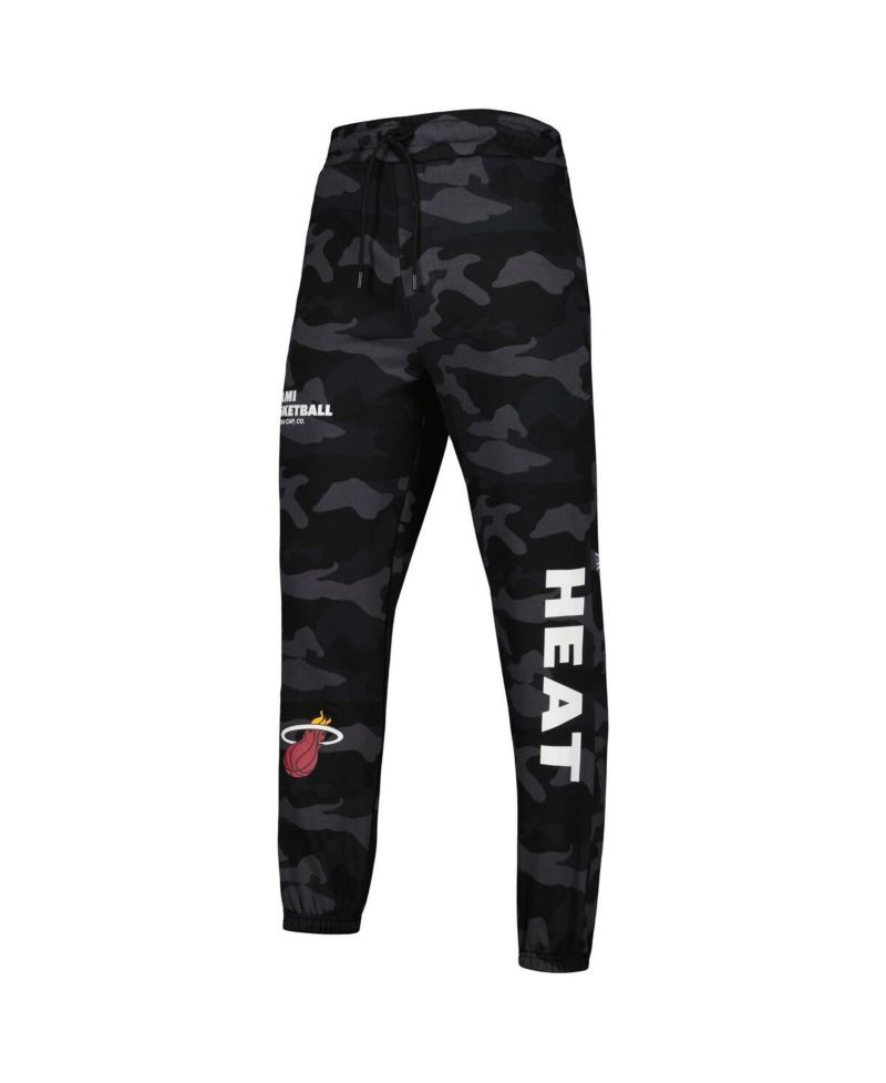 Men's Black, Camo Miami Heat Tonal Joggers