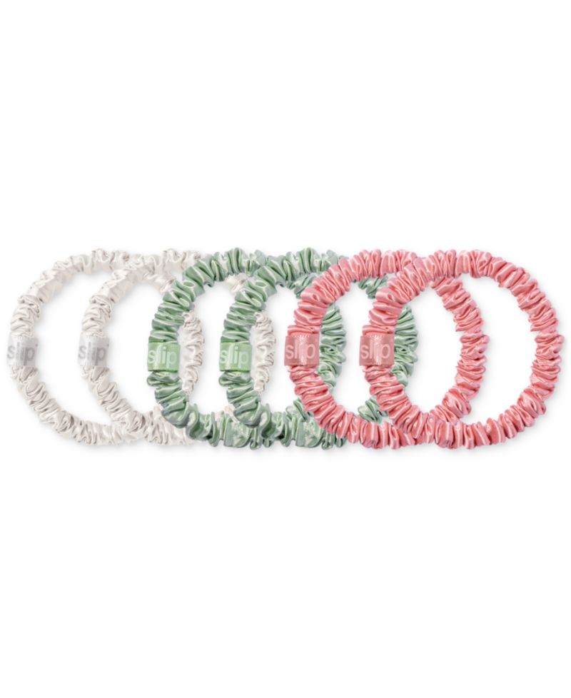 6-Pc. Pure Silk Skinny Scrunchies Set