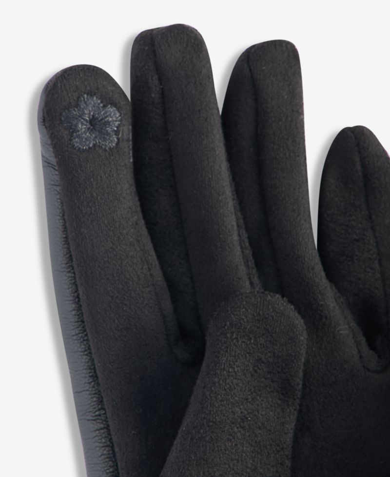Women's Asymmetrical Faux-Fur-Trim Gloves