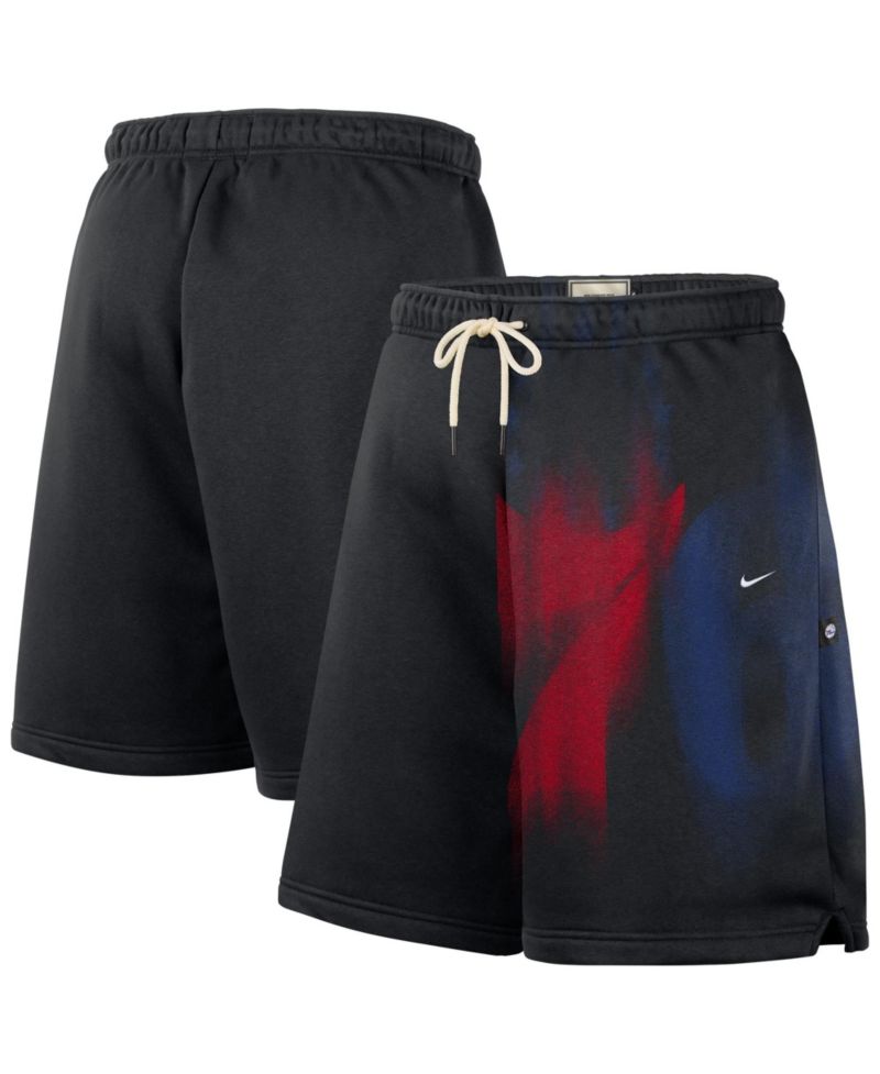 Men's Black Philadelphia 76ers 2026 Standard Issue Practice Icon Fleece Shorts