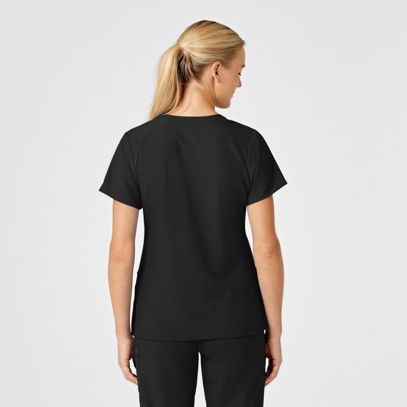Women's W123 Stylized V-Neck Scrub Top