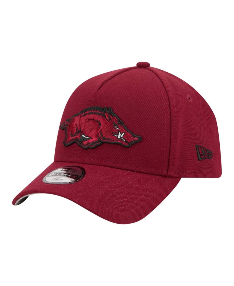 Big Boys and Girls Cardinal Arkansas Razorbacks 9FORTY A-Frame Adjustable Hat