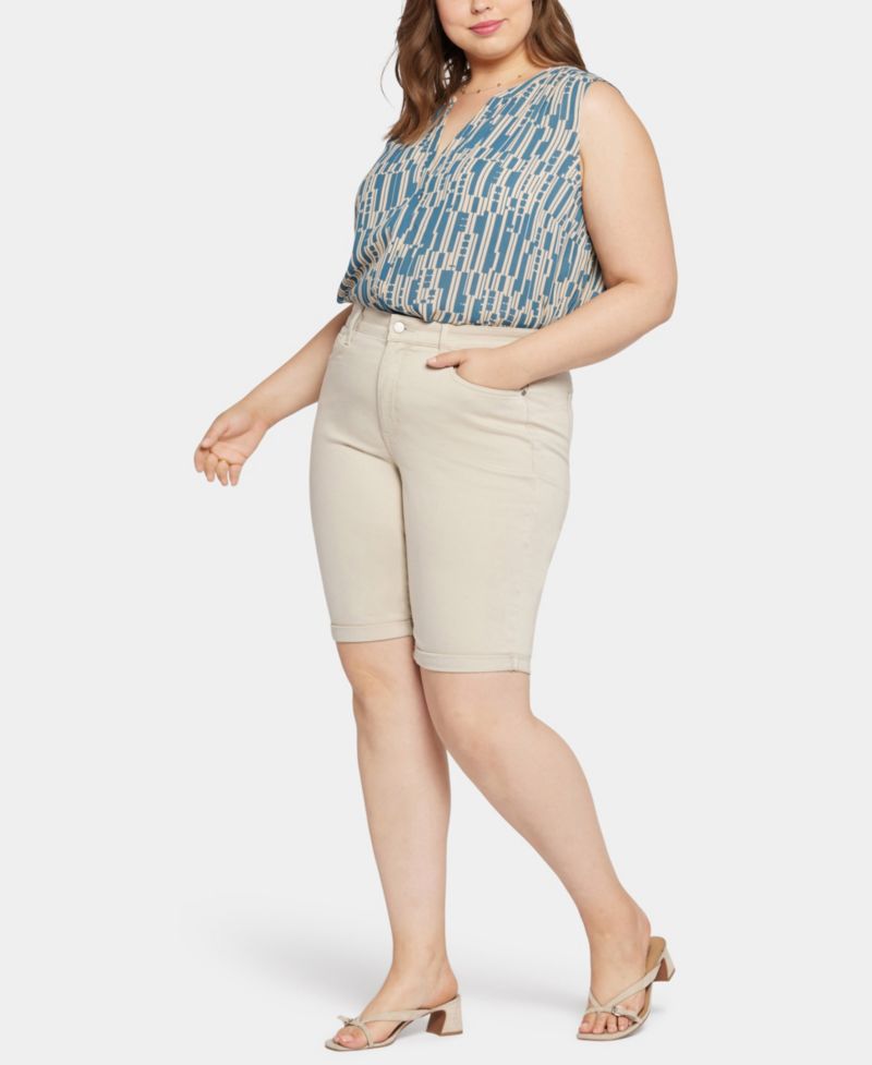 Plus Size Briella Roll Cuff Short with Lift Tuck Technology