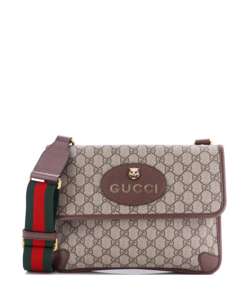 Medium Neo Vintage Flap Messenger GG Coated Canvas