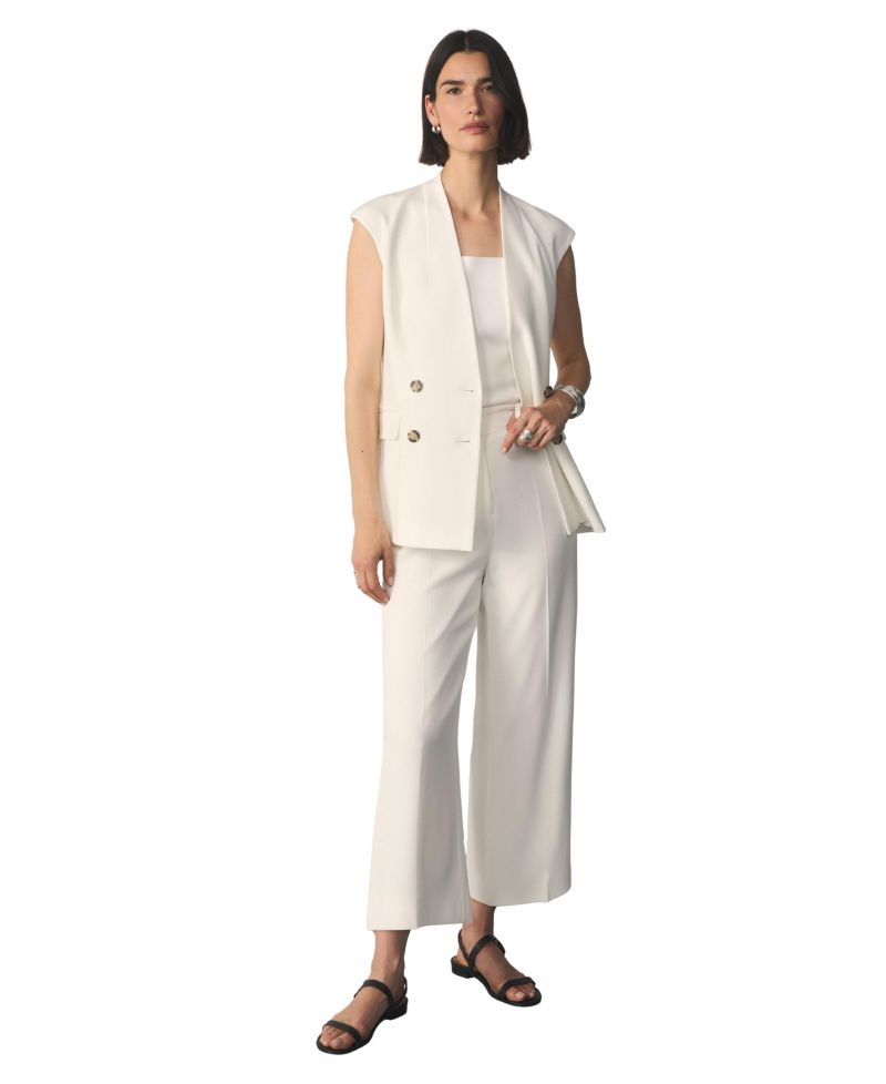 Women's Nera Double-Breasted Sleeveless V-Neck Waistcoat