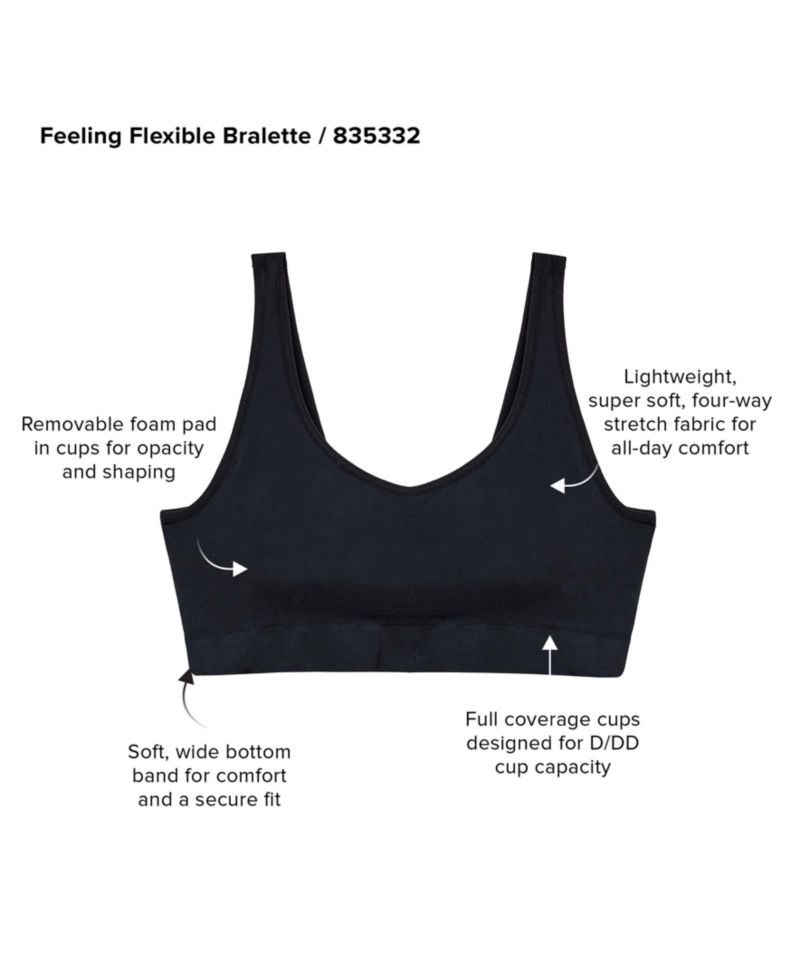 Women's Feeling Flexible Wireless Bralette 835332