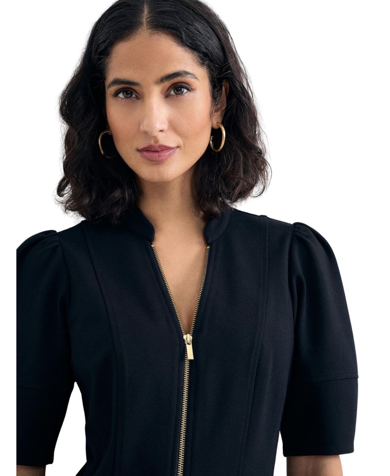 Women's Alima Puff-Sleeve A-Line Dress