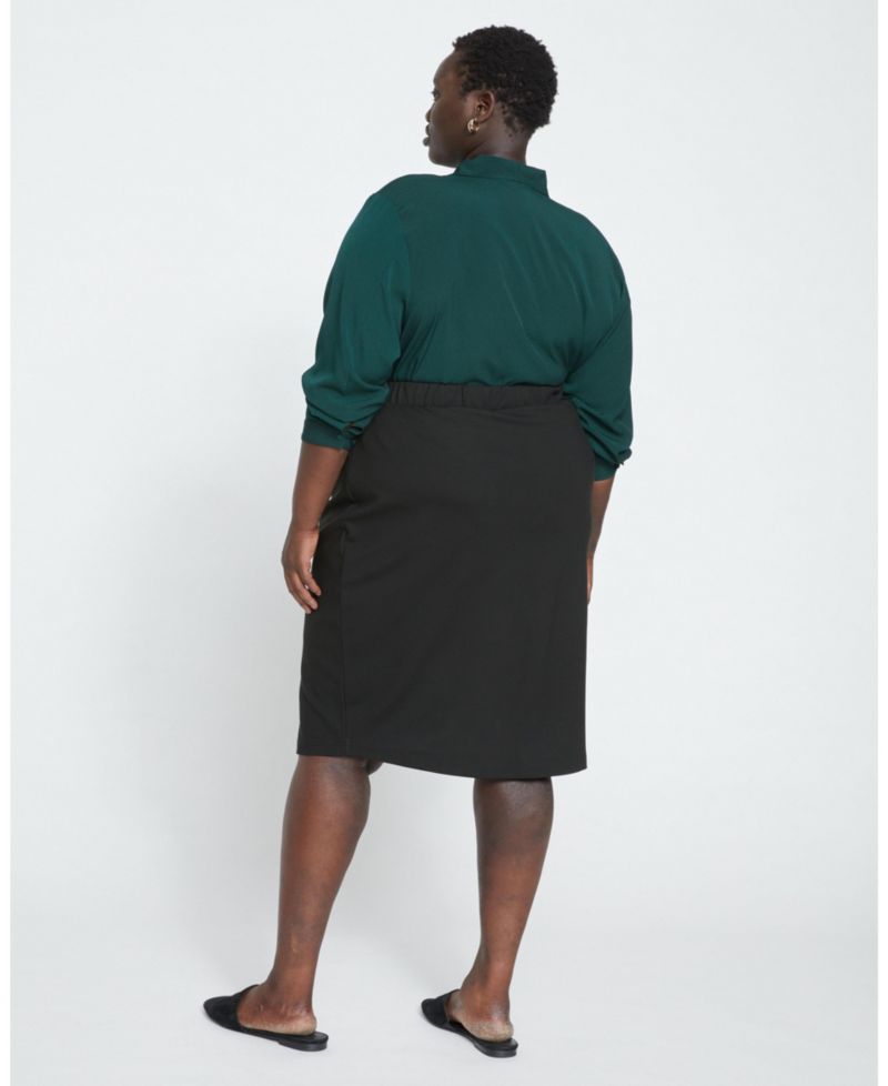 Plus Size Danube Ponte Skirt