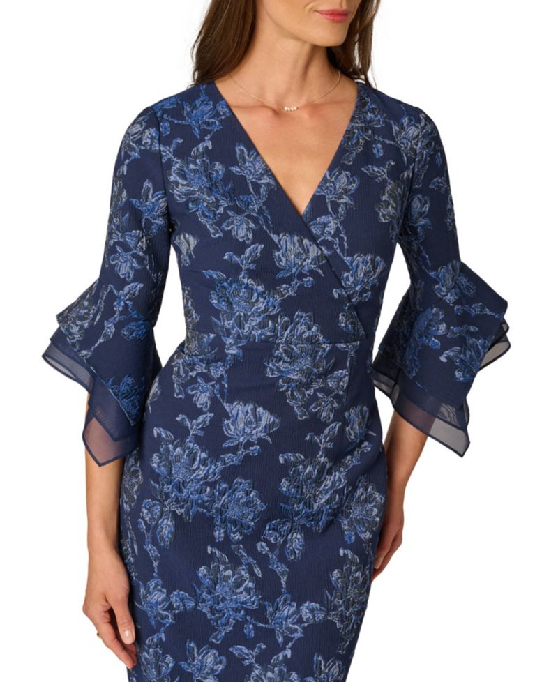 Petite V-Neck Combo Dress