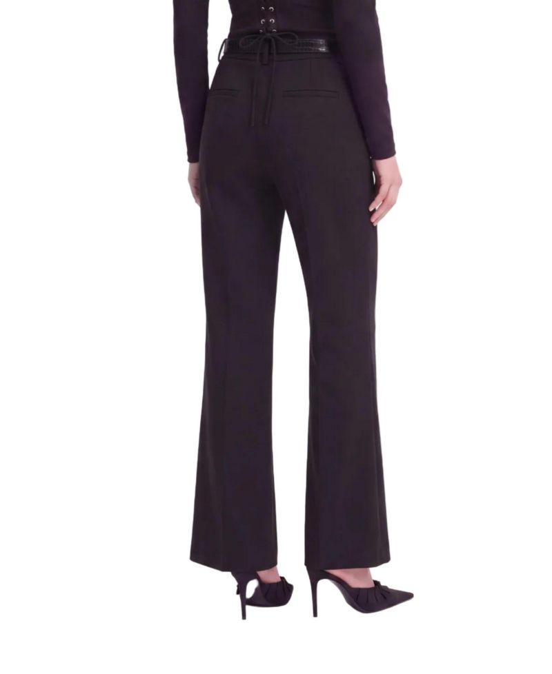Women's Belted Straight Leg Trousers