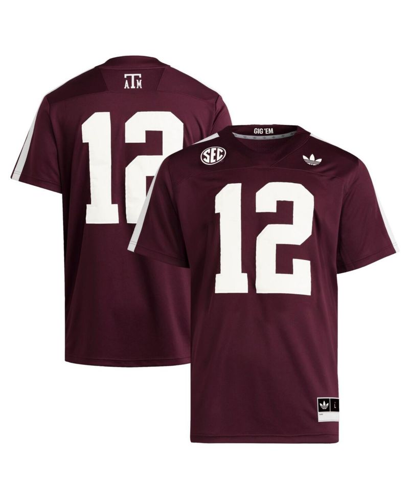 Men's 12 Maroon Texas A&M Aggies Premier Strategy Jersey
