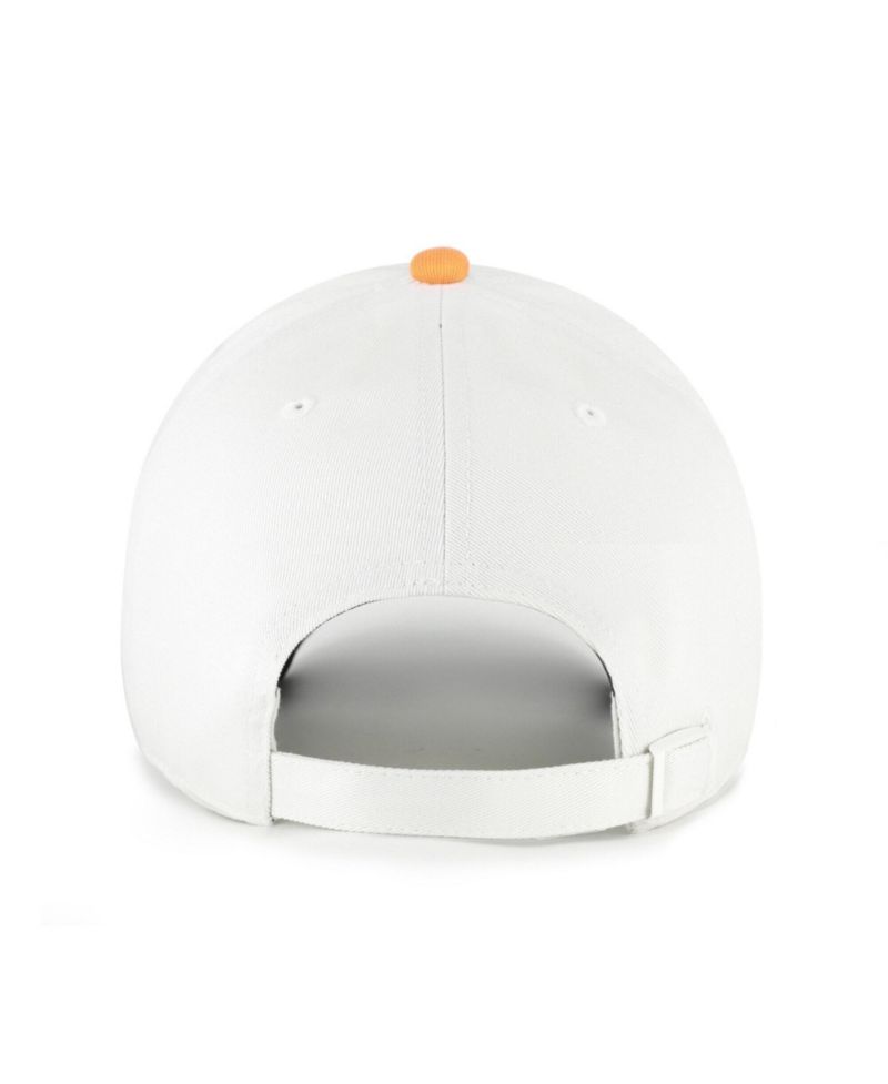 Men's '47 White/Tennessee Orange Tennessee Volunteers Contemporary Basics Two Tone Clean Up Adjustable Hat