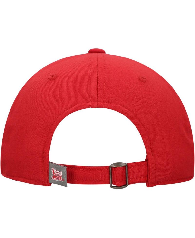 Men's Crimson Oklahoma Sooners Staple Adjustable Hat