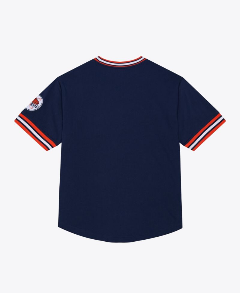 Men's Navy Houston Astros Wild Pitch Ringer T-Shirt