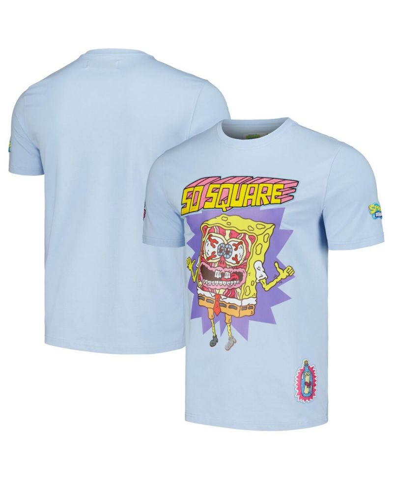 Men's Light Blue SpongeBob SquarePants Absurd Grotesque T-Shirt