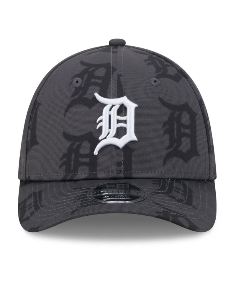 Men's Gray Detroit Tigers Halftone 39THIRTY Flex Hat