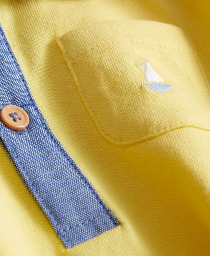 Baby Boys' Embroidered Boat Romper