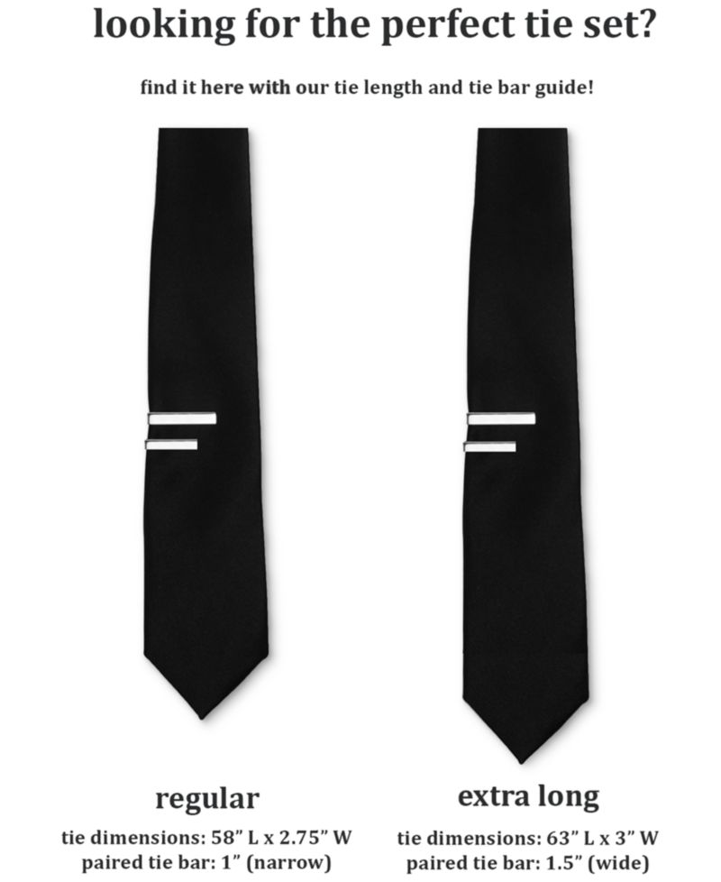 Men's Solid Black 1.5" Tie Bar