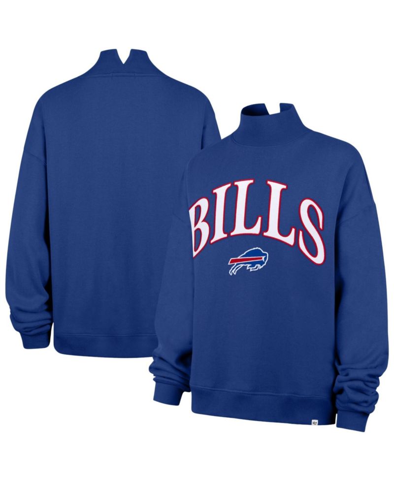 Women's Buffalo Bills Vantage Oversized Mock-Neck Sweatshirt