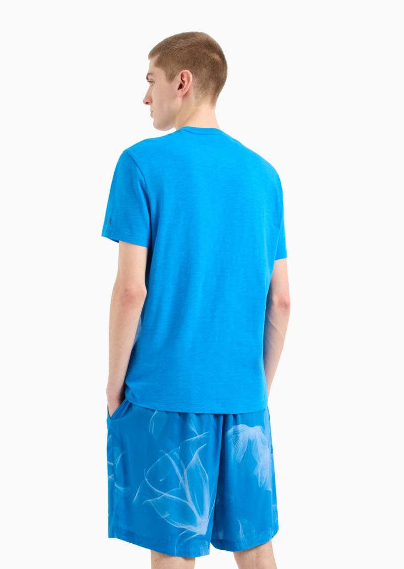 Men's Floral Print Cotton T-Shirt