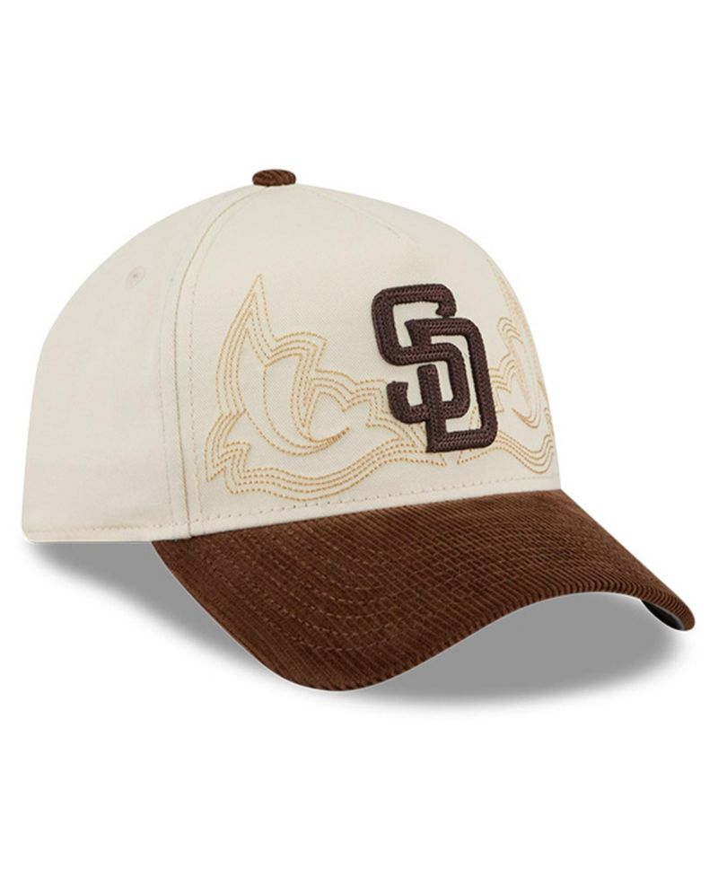 Men's Stone San Diego Padres Western Stitch 9FORTY A-Frame Adjustable Hat