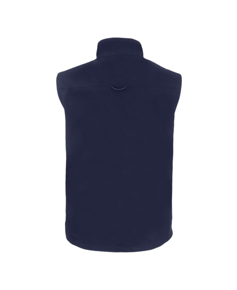 Men's Navy New York Yankees Charter Eco Full-Zip Vest