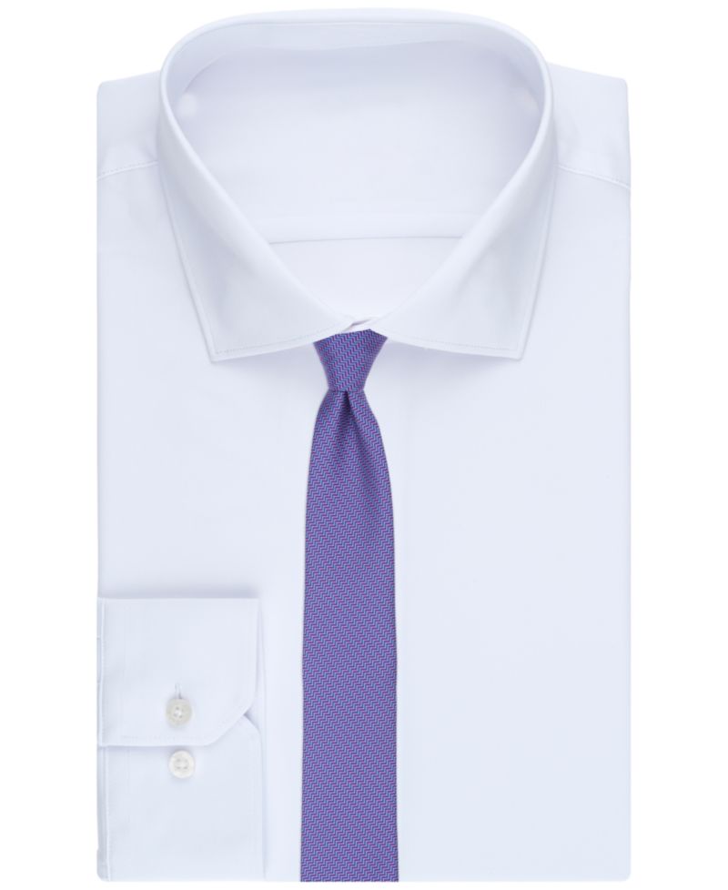 Men's Chevron Pattern Skinny Tie
