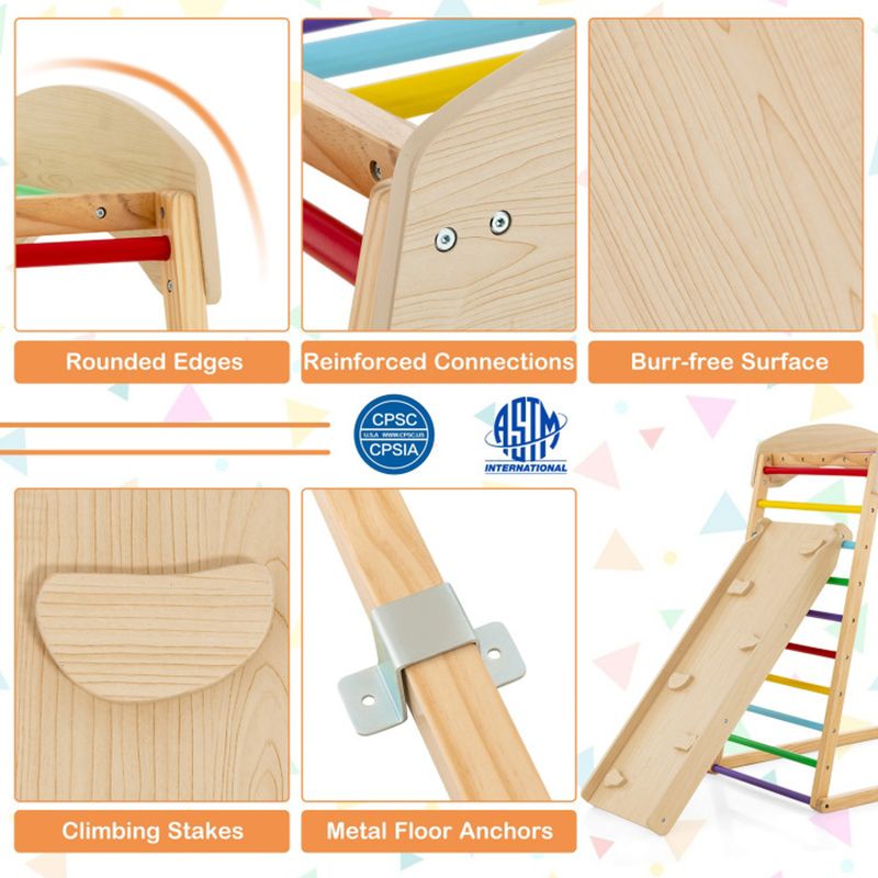6-in-1 Wooden Jungle Gym