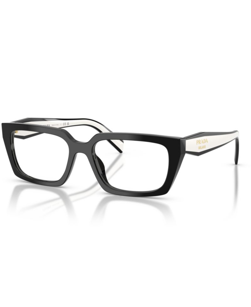 Woman Rectangle Plastic PR D05V Eyeglasses