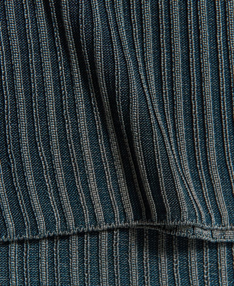 Women's Bow Detail Ribbed Flared Pants
