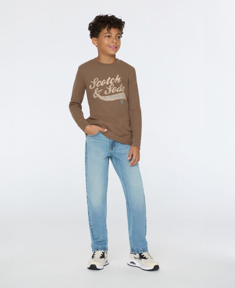 Big Boys Long Sleeve Thermal Graphic Tee