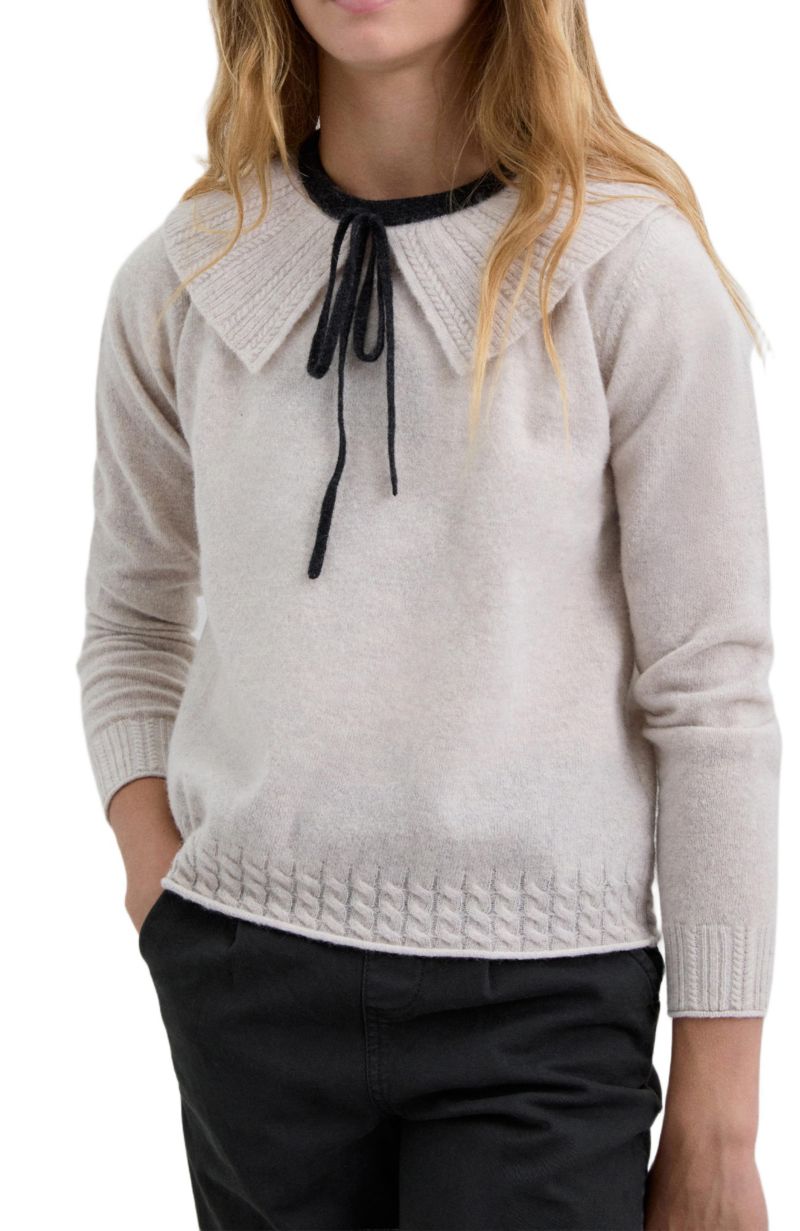Big Girls Collar Tricot