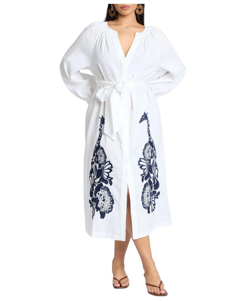 Women's Relaxed Dress With Applique