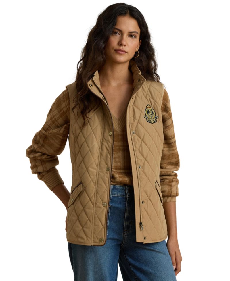 Women's Lined Diamond-Quilted Vest