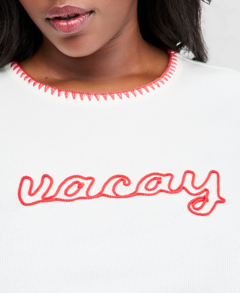 Plus Short-Sleeve Vacay Graphic T-Shirt