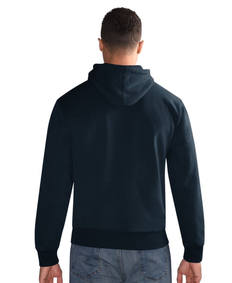 Men's Navy Chicago Bears Hoodie and Cuffed Knit Hat Combo Pack