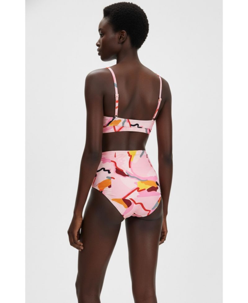 Women's Aurora Bloom High Waisted Bikini Bottom
