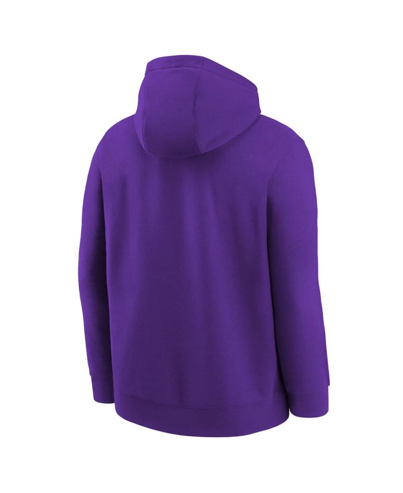 Big Boys and Girls Purple Sacramento Kings 2025/26 Club Fleece Practice Hoodie