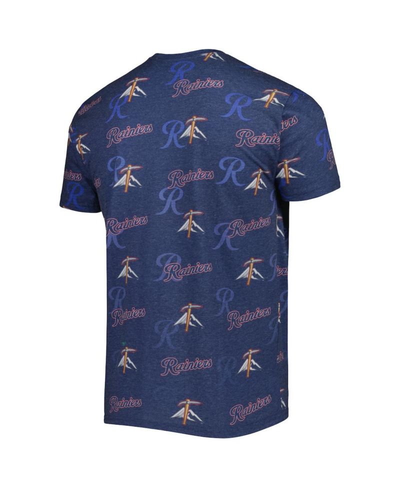 Men's Navy Tacoma Rainiers Allover Print Crafted T-shirt