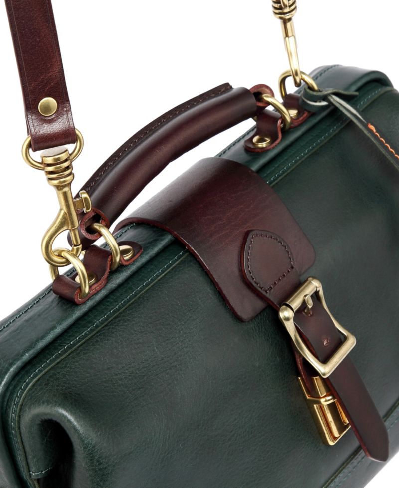 Doctor Small Leather Crossbody Satchel Bag